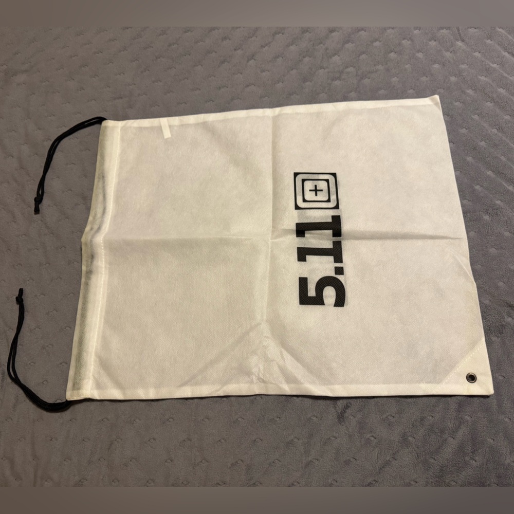 NWOT 5.11 Tactical White Drawstring Dust Bag